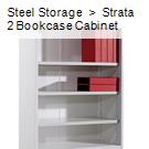Steel Storage  >  Strata 2 Bookcase Cabinet